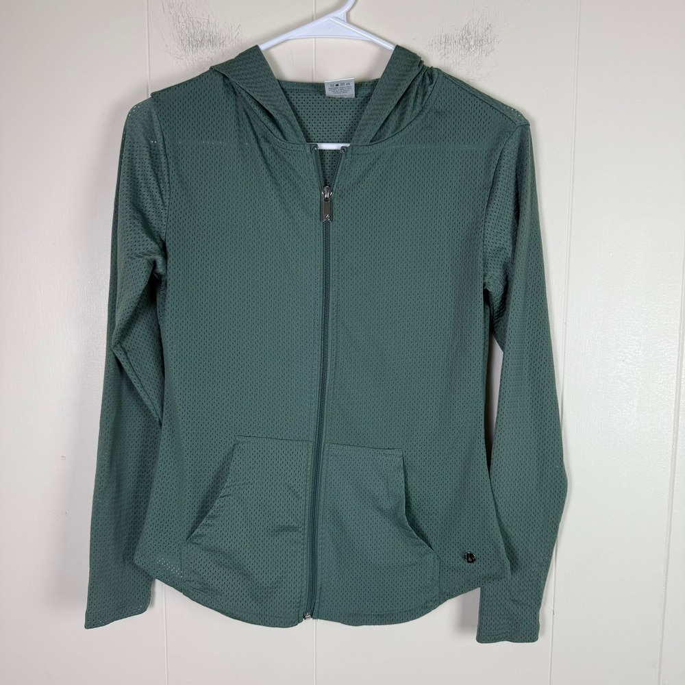 Buff‎ Bunny Collection Green Full Zip Hoodie Jacket Activewear - Small